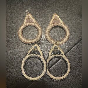 Lori  Weitzner Beaded and Sequins Earrings ( Set of 2)